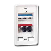 Siemon MX-TFP-S-06-02 Tamper-Proof MAX Faceplate for 6 Modules